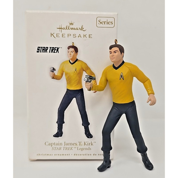 2010 Hallmark Star Trek Legends Captain James T. Kirk Ornament U3 - Picture 1 of 6
